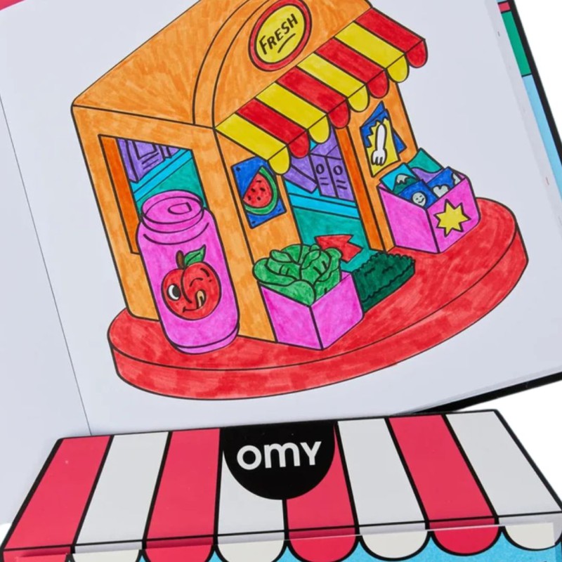 Coloring Boutique Farmer’s Market OMY | Lucie in the R