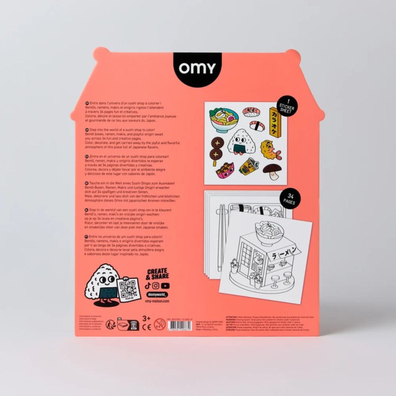 Coloring Boutique Sushi Shop OMY | Lucie in the R
