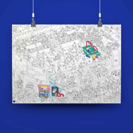 Poster géant Multiplications OMY Foot – Apprentissage ludique avec stickers