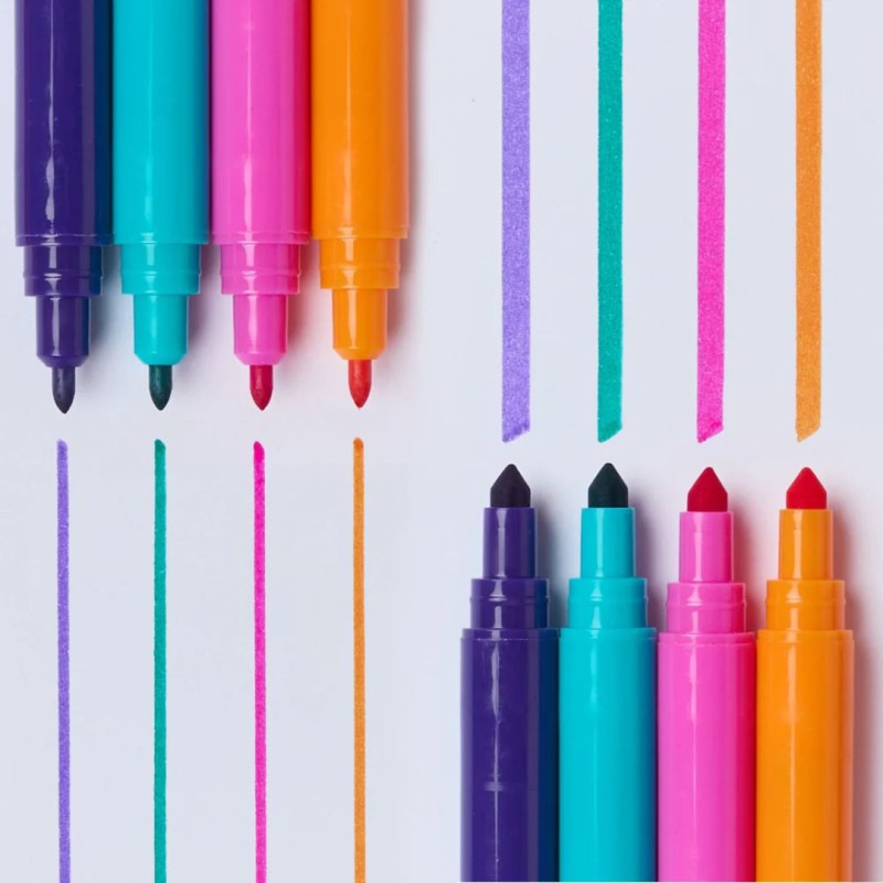 Feutres lavables Super Clean 16 couleurs OMY | Lucie in the R