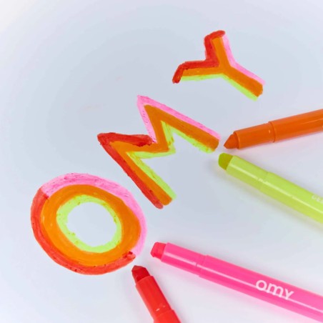 Gelly Flow OMY – 9 crayons gel dès 3 ans | Lucie in the R