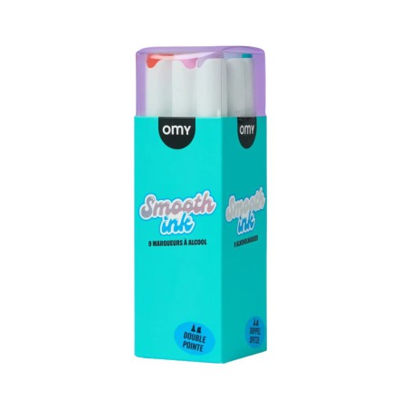 Marqueurs à alcool Smooth Ink OMY 9 couleurs | Lucie in the R