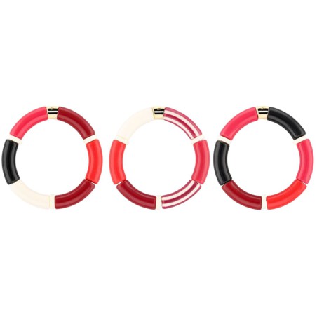 Bracelet Pipoca – Bijou résine ou acrylique & acier doré à l'or fin – Parabaya | Lucie in the R