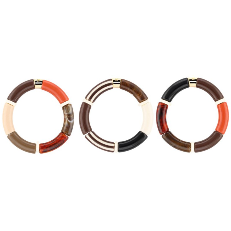 Bracelet Pipoca – Bijou résine ou acrylique & acier doré à l'or fin – Parabaya | Lucie in the R