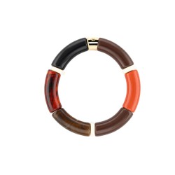 Bracelet Pipoca – Bijou résine ou acrylique & acier doré à l'or fin – Parabaya | Lucie in the R