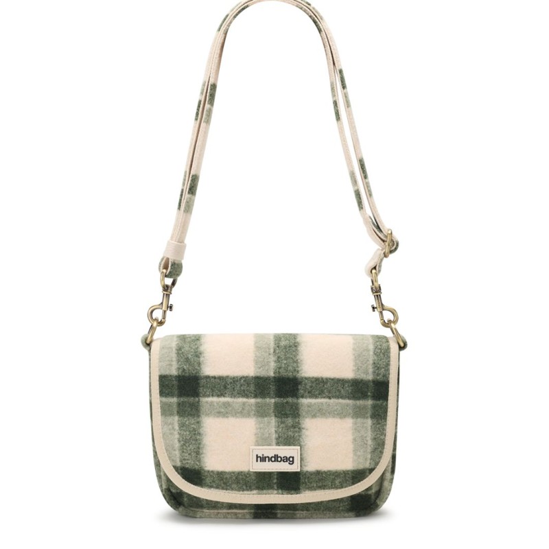 Sac à main Margault velours vert forêt – Hindbag, velours côtelé bio & design structuré