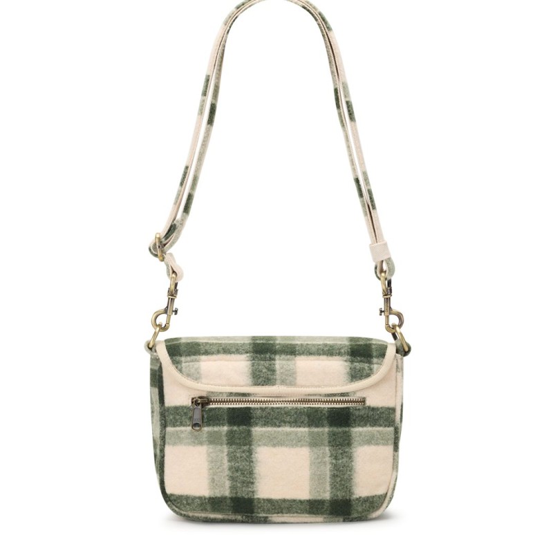 Sac à main Margault velours vert forêt – Hindbag, velours côtelé bio & design structuré