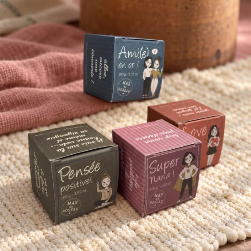 Savon Cube Message - Pensée Postive - Mas du roseau