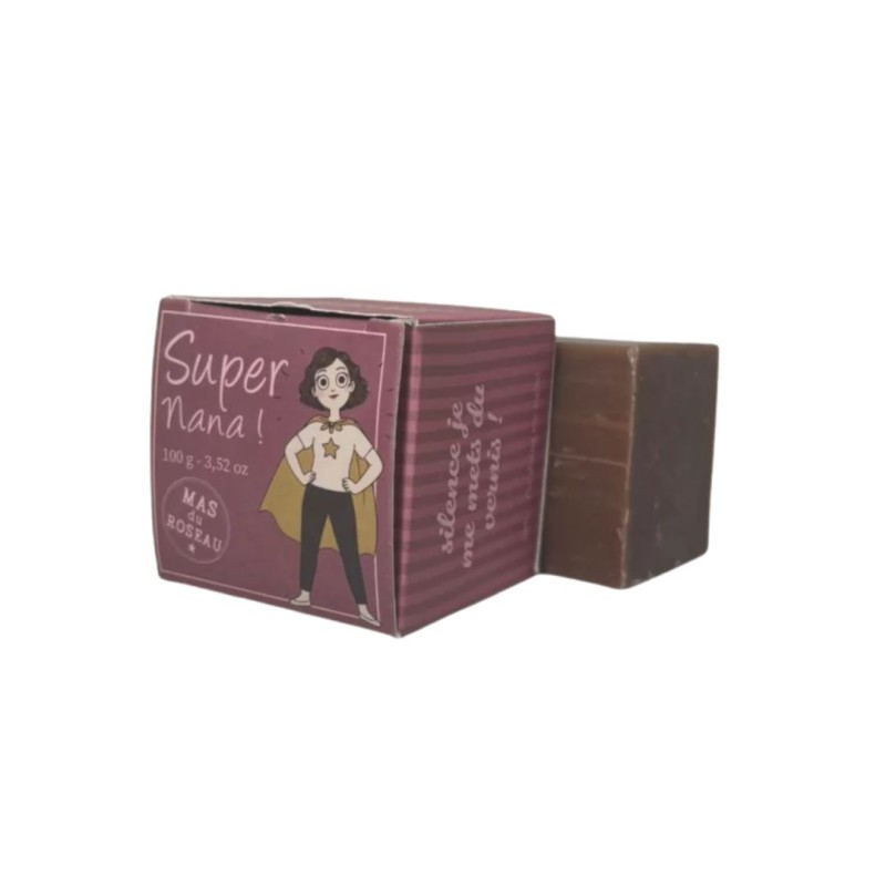 Savon Cube Message - Super Nana - Mas du roseau