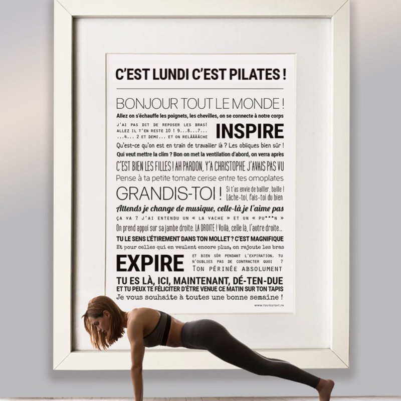 Affiche message – Tout est Dit (sans cadre) | déco murale originale
