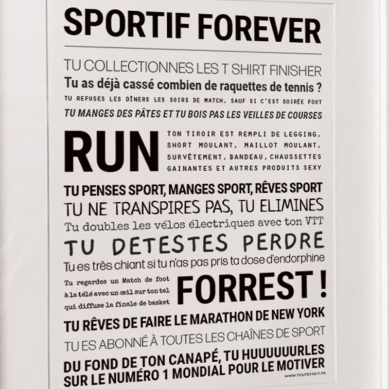 Affiche message – Tout est Dit (sans cadre) | déco murale originale
