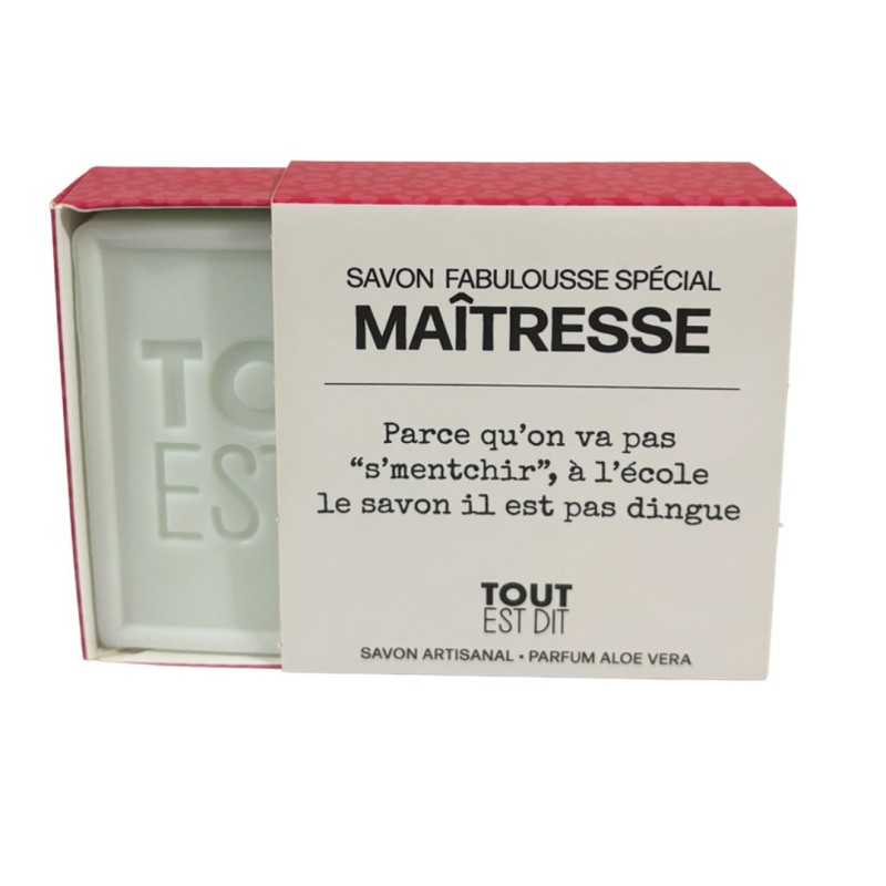 Savon message Tout est dit – savon original et idée cadeau pleine d’humour - Lucie in the R