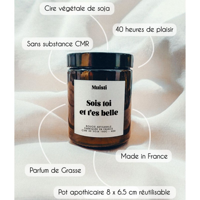 Bougie à message Muisti en cire de soja | Lucie in the R
