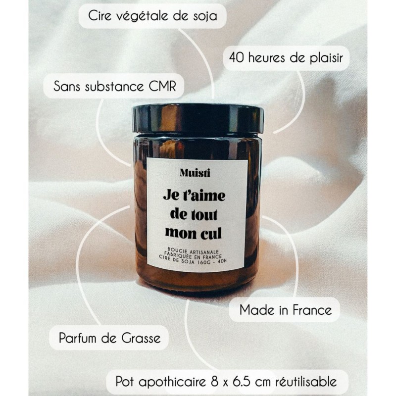 Bougie à message Muisti en cire de soja | Lucie in the R
