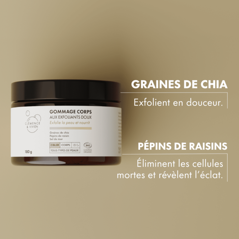 Gommage corps naturel au jasmin | Clémence & Vivien