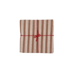 Serviettes en tissu Suzette à Table – Lot de 4 – Coton surcyclé et coloré
