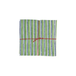 Serviettes en tissu Suzette à Table – Lot de 4 – Coton surcyclé et coloré