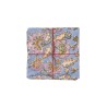Serviettes en tissu Suzette à Table – Lot de 4 – Coton surcyclé et coloré