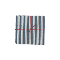Serviettes en tissu Suzette à Table – Lot de 4 – Coton surcyclé et coloré
