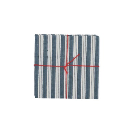 Serviettes en tissu Suzette à Table – Lot de 4 – Coton surcyclé et coloré