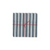 Serviettes en tissu Suzette à Table – Lot de 4 – Coton surcyclé et coloré