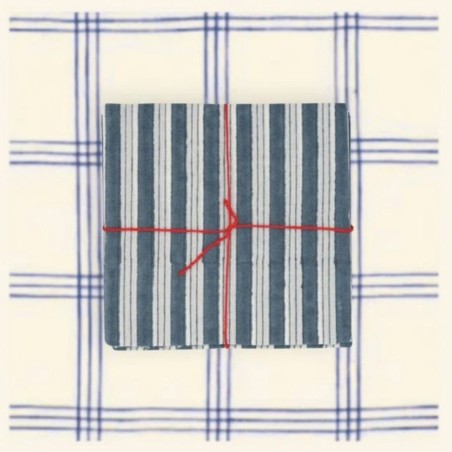 Serviettes en tissu Suzette à Table – Lot de 4 – Coton surcyclé et coloré
