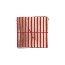 Serviettes en tissu Suzette à Table – Lot de 4 – Coton surcyclé et coloré