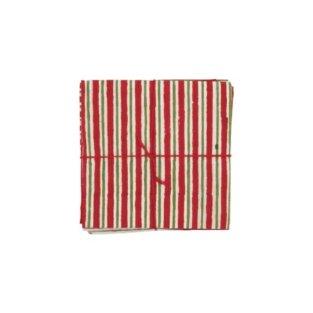 Serviettes en tissu Suzette à Table – Lot de 4 – Coton surcyclé et coloré
