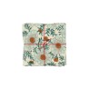 Serviettes en tissu Suzette à Table – Lot de 4 – Coton surcyclé et coloré