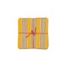 Serviettes en tissu Suzette à Table – Lot de 4 – Coton surcyclé et coloré