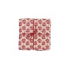 Serviettes en tissu Suzette à Table – Lot de 4 – Coton surcyclé et coloré