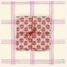 Serviettes en tissu Suzette à Table – Lot de 4 – Coton surcyclé et coloré