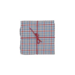 Serviettes en tissu Suzette à Table – Lot de 4 – Coton surcyclé et coloré