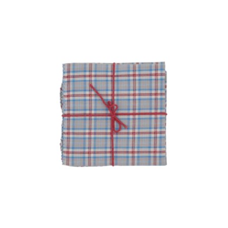 Serviettes en tissu Suzette à Table – Lot de 4 – Coton surcyclé et coloré