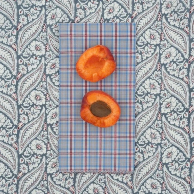 Serviettes en tissu Suzette à Table – Lot de 4 – Coton surcyclé et coloré