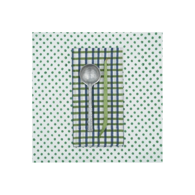 Serviettes en tissu Suzette à Table – Lot de 4 – Coton surcyclé et coloré