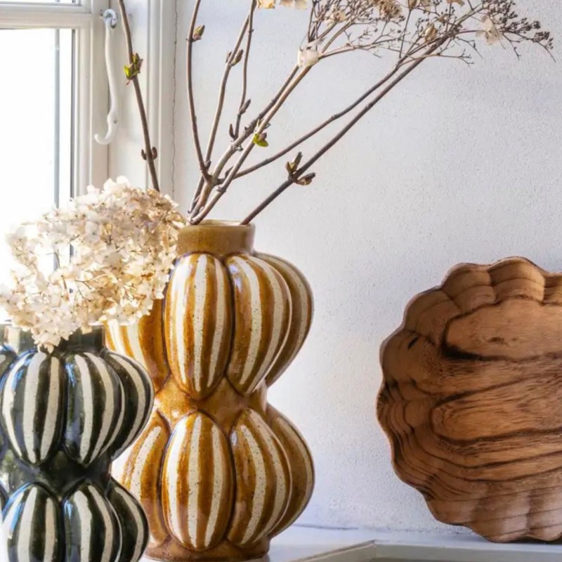 Vase en céramique vert - Madam Stoltz