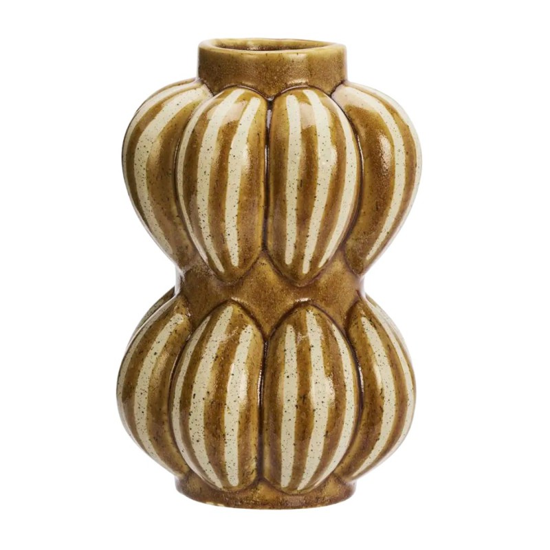 Vase en céramique moutarde - Madam Stoltz