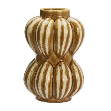 Vase en céramique moutarde - Madam Stoltz