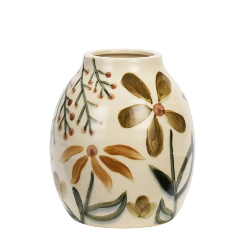 Vase en céramique fleurs - Madam Stoltz