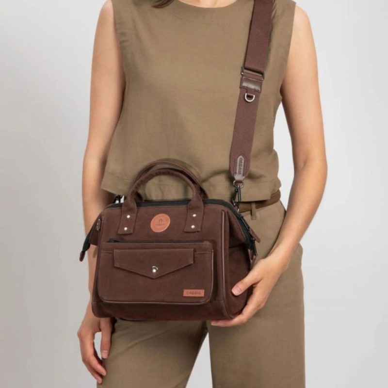 Crossbody Medium Burlington Cabaïa en suédine - Lucie in the R