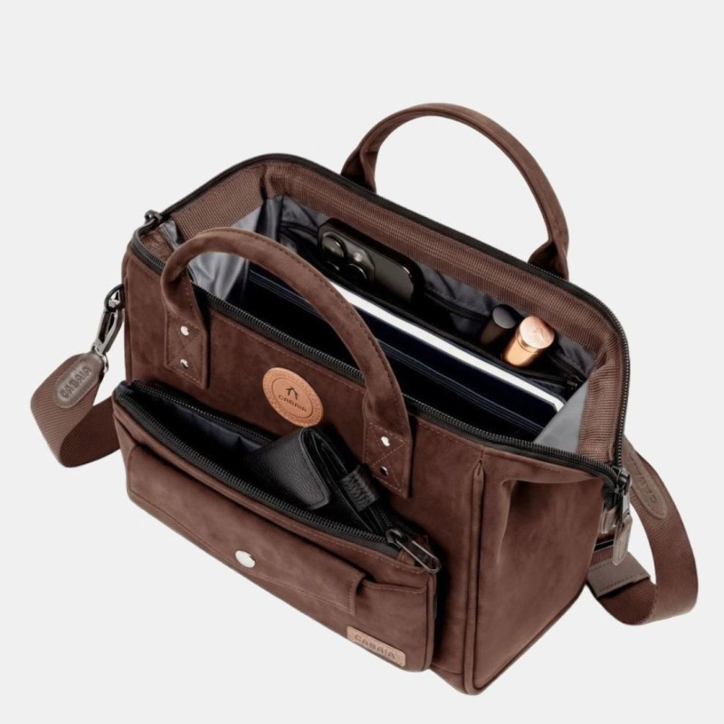 Crossbody Medium Burlington Cabaïa en suédine - Lucie in the R