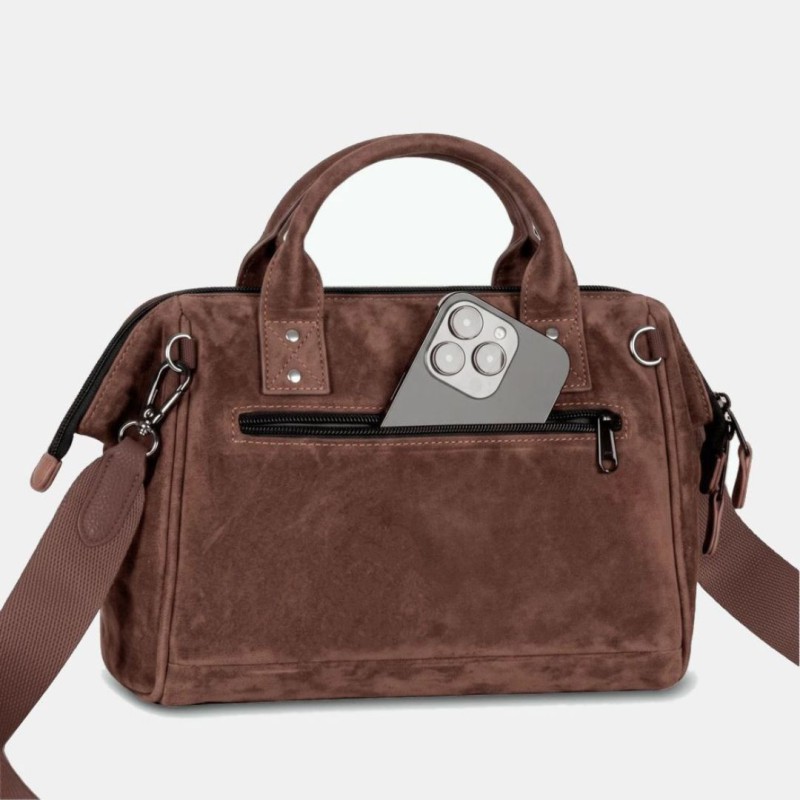 Crossbody Medium Burlington Cabaïa en suédine - Lucie in the R
