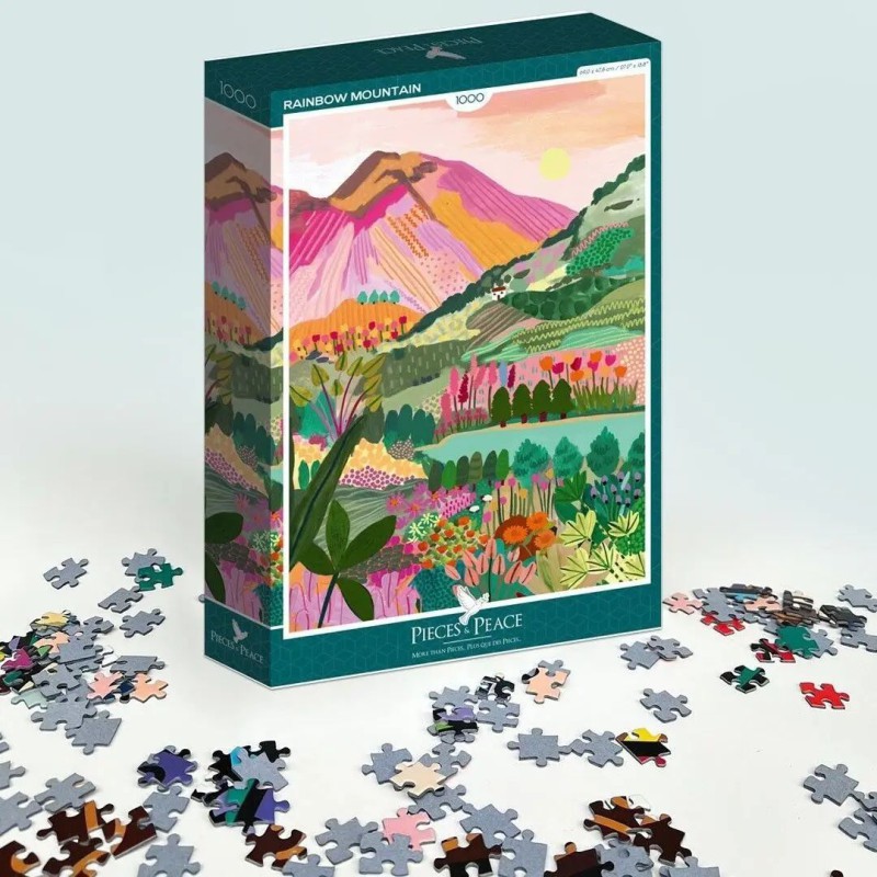 Puzzle Riad Bleu 1000 pièces — Puzzle artistique fabriqué en France | Lucie in the R
