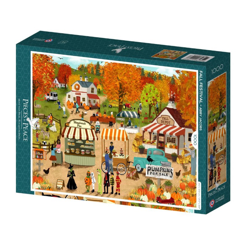 Puzzle Riad Bleu 1000 pièces — Puzzle artistique fabriqué en France | Lucie in the R