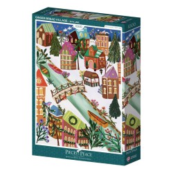Puzzle Riad Bleu 1000 pièces — Puzzle artistique fabriqué en France | Lucie in the R