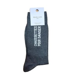 Félicie Aussi - Chaussettes Paillettes Dancing Queen Rose