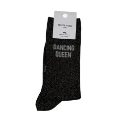 Félicie Aussi - Chaussettes Paillettes Dancing Queen Rose