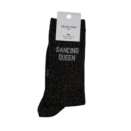 Félicie Aussi - Chaussettes Paillettes Dancing Queen Rose