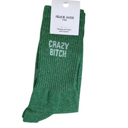 Chaussettes pailletées façon sport – Félicie Aussi | Taille 36–40 | Fabriquées en France